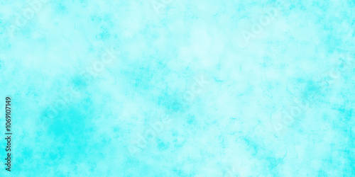 Abstract light blue watercolor cloudiness, mist, or smog background. light blue sky with white background and blurred pattern. Vivid textured aquarelle painted art design background.