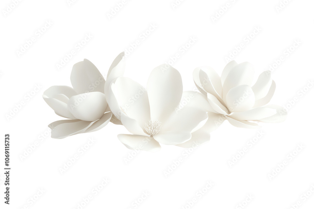 White Magnolia Flowers: Delicate Petals and Elegant Beauty White Magnolia Flowers: Delicate Petals and Elegant Beauty