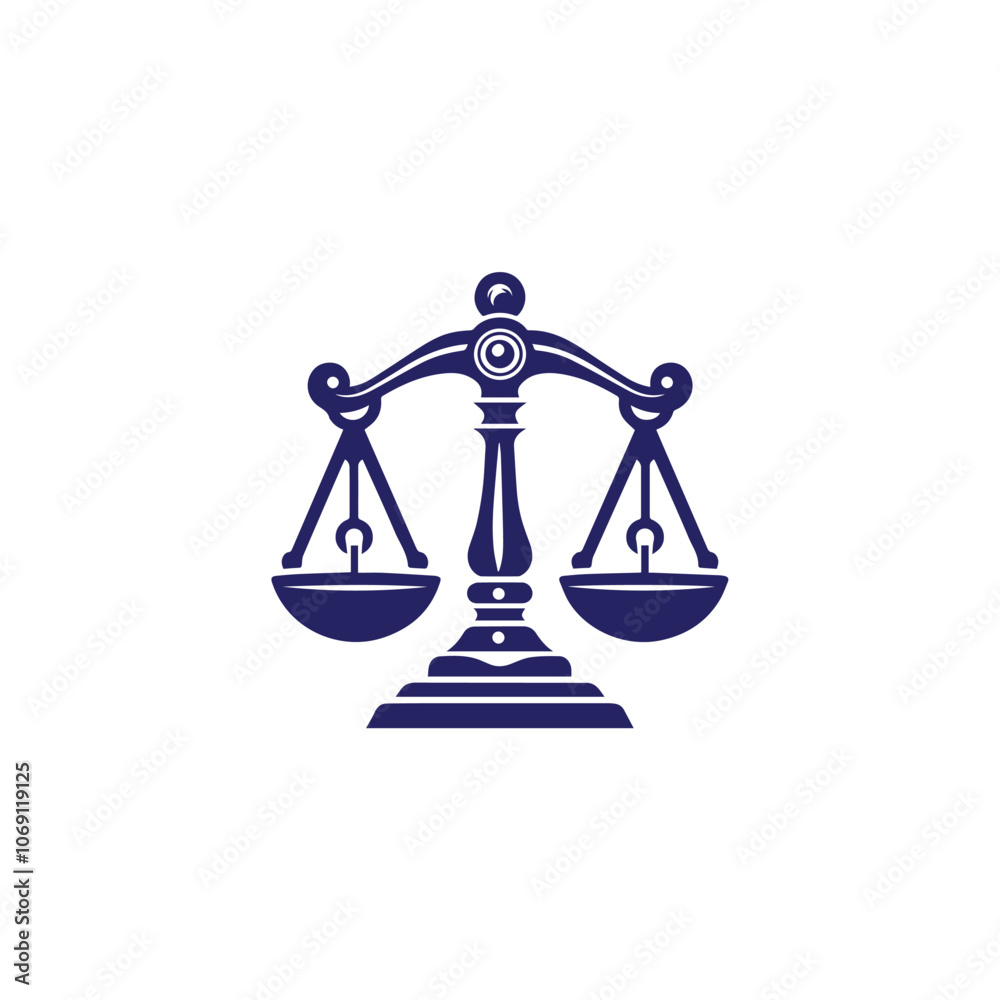 A stylish scales of justice logo design vector for law firm law Office and lawyer services, Law firm logo design inspiration, Scales of justice flat icon for apps and websites A stylish scales of justice logo design vector for law firm law Office and lawyer services, Law firm logo design inspiration, Scales of justice flat icon for apps and websites
