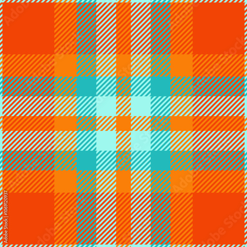 Tradition pattern background seamless, business plaid textile vector. Vintage fabric texture check tartan in bright and teal colors.