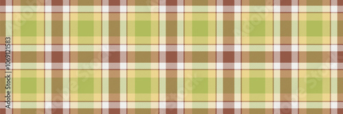 Paint check pattern plaid, industry seamless vector tartan. Tailor texture textile fabric background in lime and yellow colors.