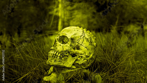 The skull of a human photo