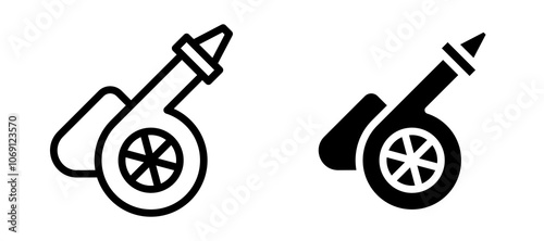 Leaf blower icon symbol collection on white background.
