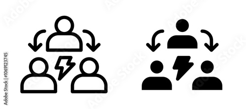 Third party icon symbol collection on white background.