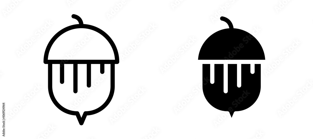 Hazelnut icon symbol collection on white background. Hazelnut icon symbol collection on white background.