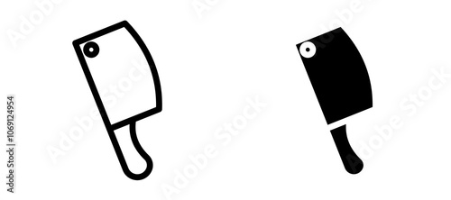 Hatchet icon symbol collection on white background.