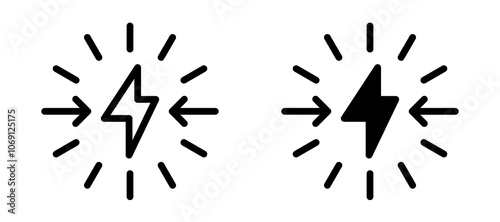 Conflict icon symbol collection on white background.