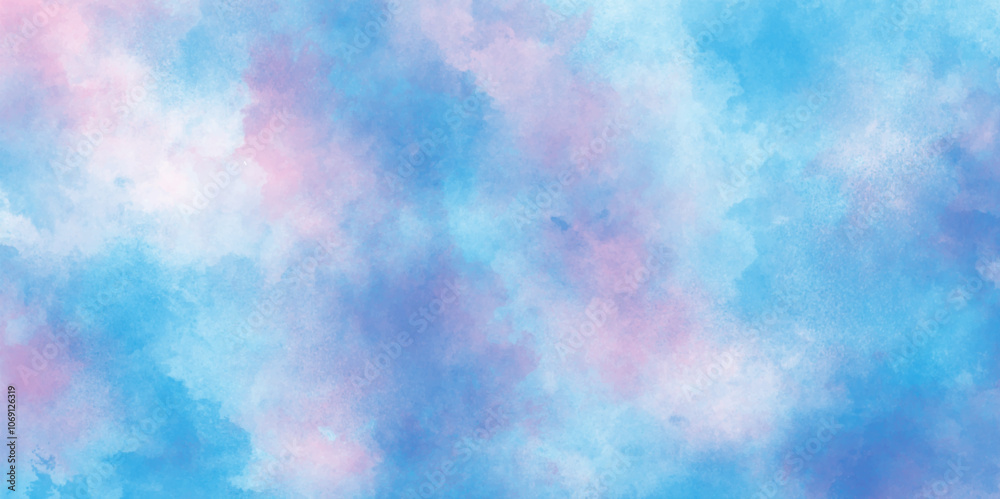 abstract pastel baby blue and pink water colours background, watercolor paper textured illustration for creative design, purple shades and blue watercolor paper textured. abstract pastel baby blue and pink water colours background, watercolor paper textured illustration for creative design, purple shades and blue watercolor paper textured.