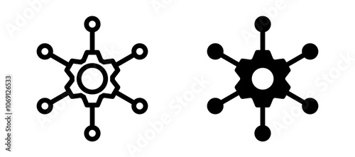Frameworks icon symbol collection on white background.