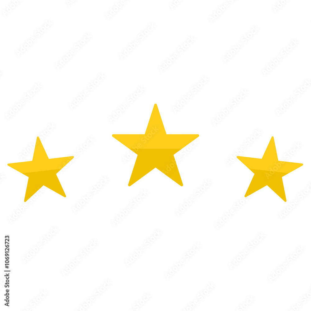 Three gold stars