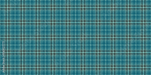 Shop fabric texture textile, poncho vector plaid background. Perfection tartan seamless pattern check in teal and cyan colors.