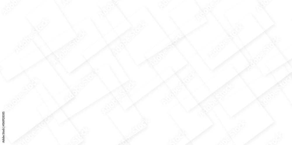 Abstract Modern and smooth lines covered with Abstract geometric background .Abstract Squares in bright light with soft shadows as pattern. with geometric line shapes Space design concept.