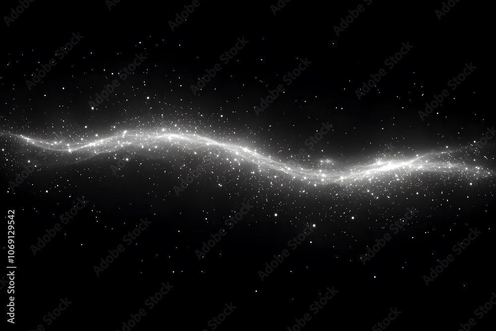 Softly Distributed Gray Dust Particles in Light Softly Distributed Gray Dust Particles in Light