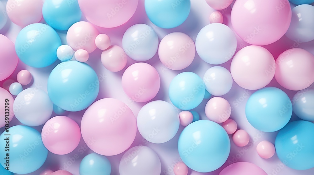 Vibrant Pink and Blue Spheres Abstract Background. 3D Rendered Geometric Shapes for Design Vibrant Pink and Blue Spheres Abstract Background. 3D Rendered Geometric Shapes for Design