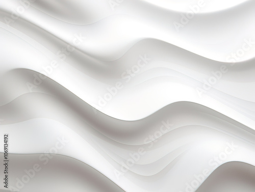 Subtle Light Grey Soft Waves Abstract Presentation Backdrop