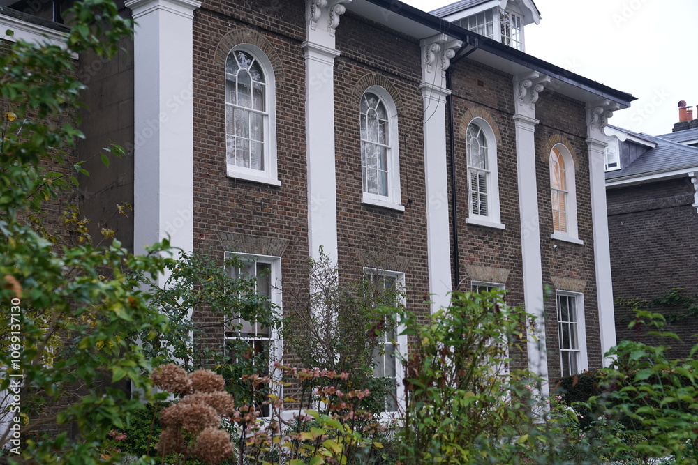 Victorian and Edwardian buildings, Autumn in Notting Hill, Kensington and Chelsea, London, United Kingdom Victorian and Edwardian buildings, Autumn in Notting Hill, Kensington and Chelsea, London, United Kingdom