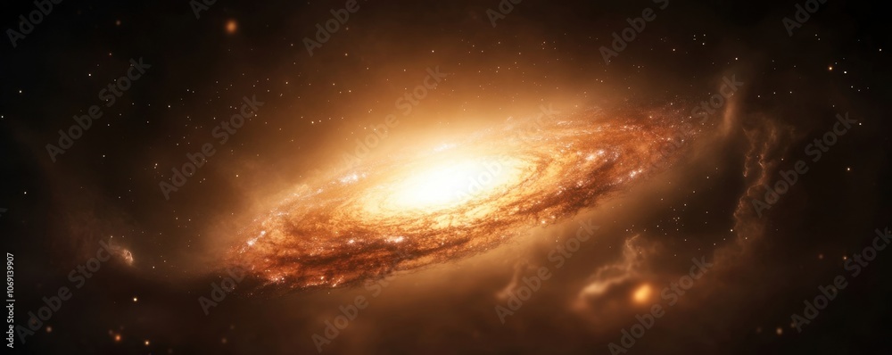 Fototapeta premium Stunning spiral galaxy in deep space