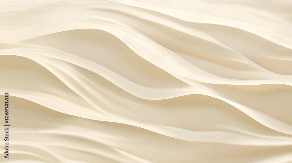 A seamless white sandy beach or desert sand dunes texture with a boho chic light brown clay color