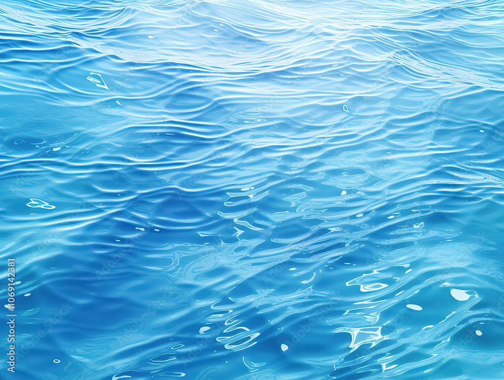 Seamless Ocean Waves and Ripples Pattern, Tileable Deep Blue Water Texture for Summer Seamless Ocean Waves and Ripples Pattern, Tileable Deep Blue Water Texture for Summer