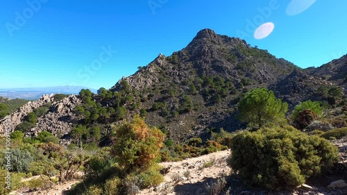 Hiking trail to Lucero peak, Natural Mountains park of Tejeda, Almijara and Alhama photo