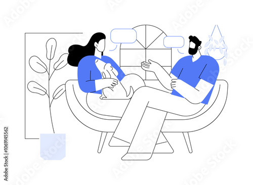 Sharing news isolated cartoon vector illustrations.