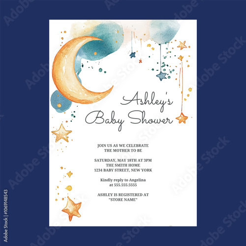 Sweet Dreams Baby Shower Invitation