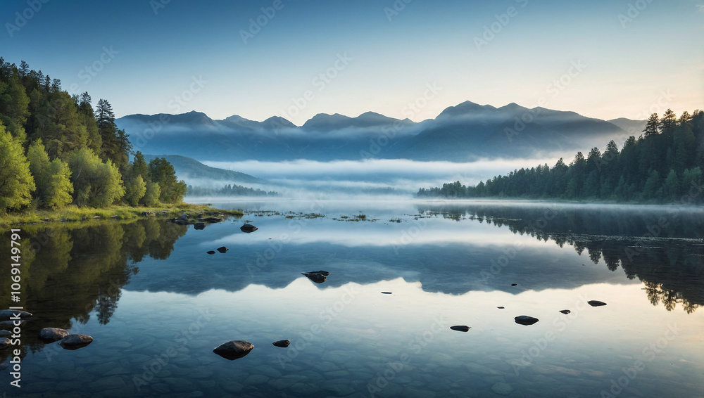 Fototapeta premium lake in the mountains