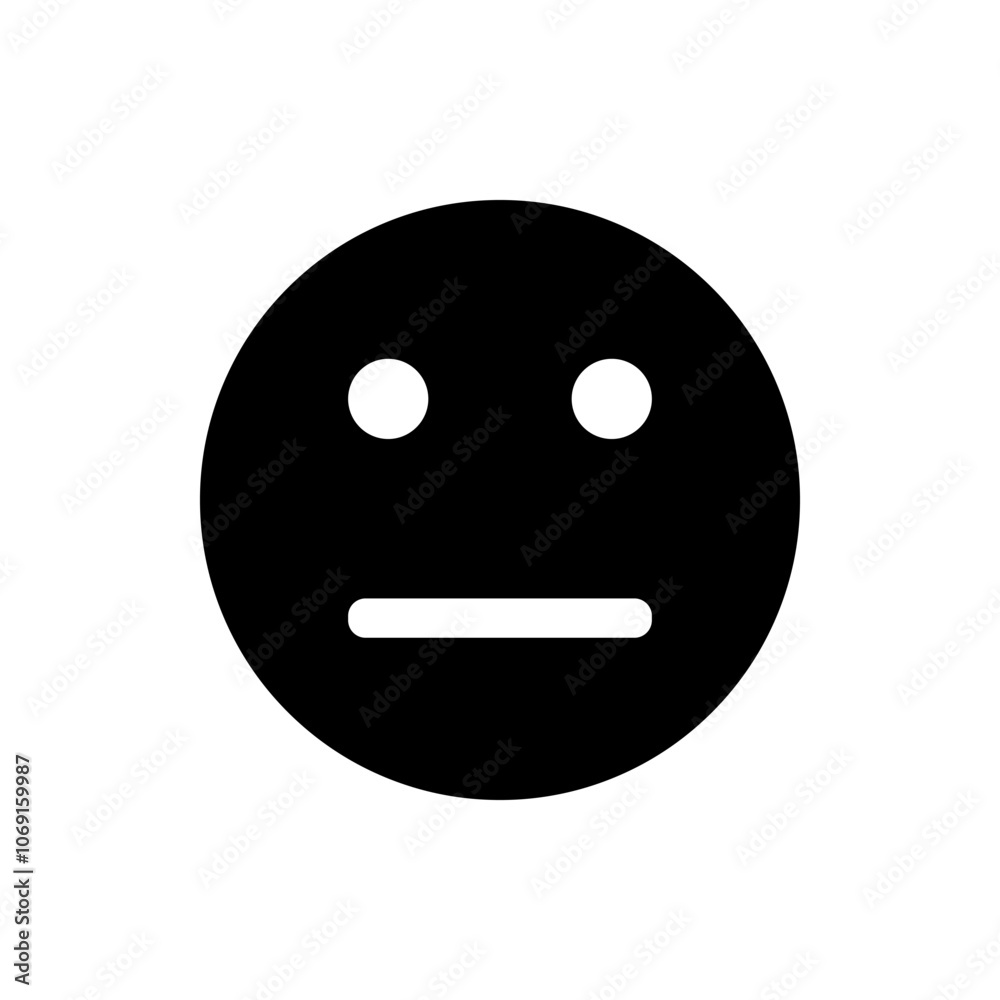 Fototapeta premium Smile simple icon vector. Flat design. White background