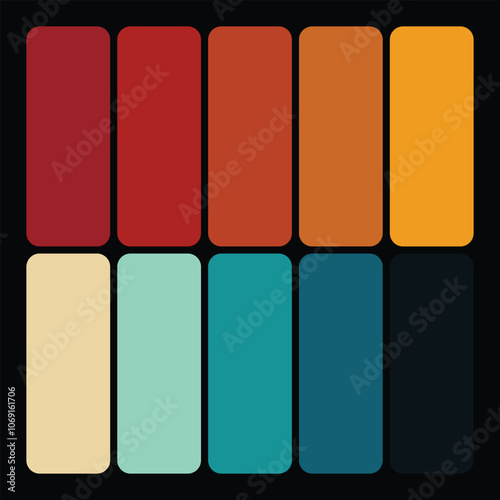 Vintage colors palette