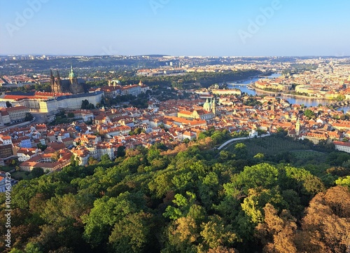 Prague panorama view