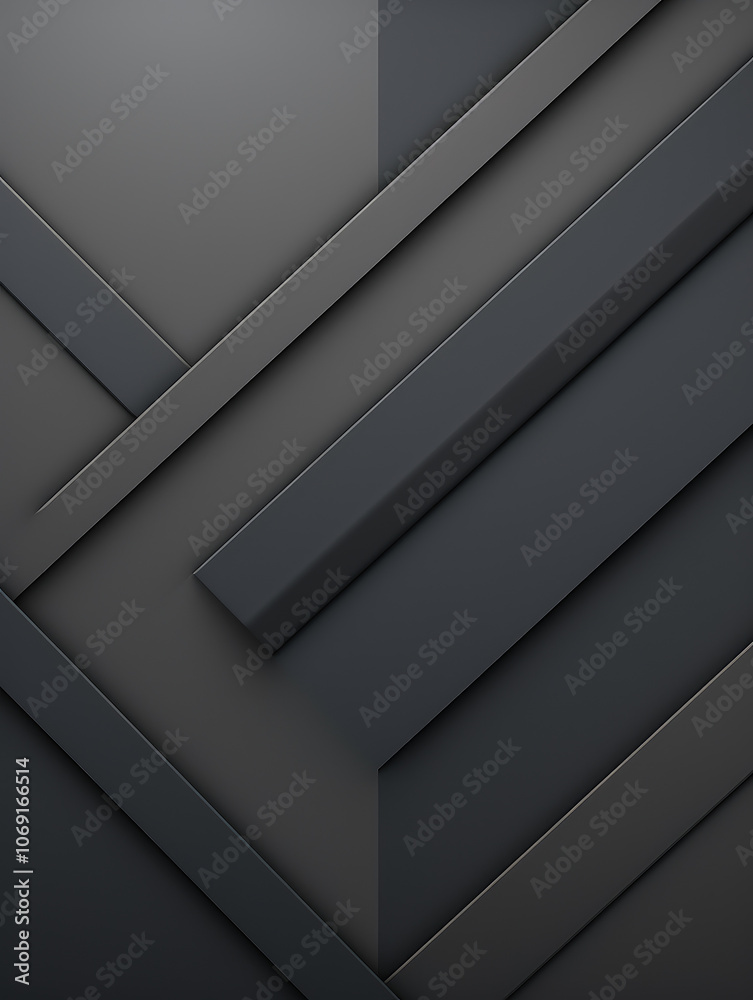 Abstract linear artwork showcasing overlapping dark gray bars in a seamless, flowing arrangement, creating a modern, sophisticated, and minimalist aesthetic. Abstract linear artwork showcasing overlapping dark gray bars in a seamless, flowing arrangement, creating a modern, sophisticated, and minimalist aesthetic.