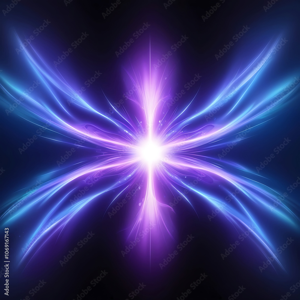 Naklejka premium 3d glow background