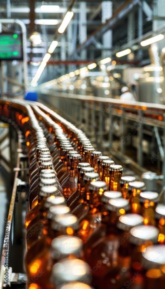 Automated Beverage Production Facility for High-Speed Bottling and Labeling Operations Automated Beverage Production Facility for High-Speed Bottling and Labeling Operations