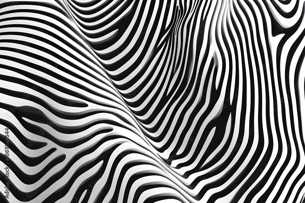 Abstract Monochrome Lines in a Clean Repeating Design. Abstract Monochrome Lines in a Clean Repeating Design.