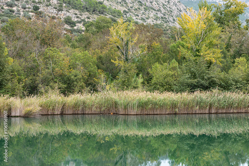 rock formations of Sant Llorenç de Montgai on the Segre river, Lleida.