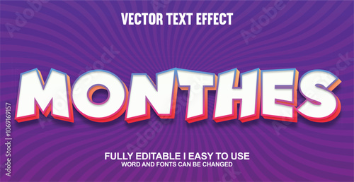 Fully Editable 3D Vector Text Effect