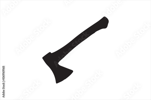 Axe vector ax icon on white background