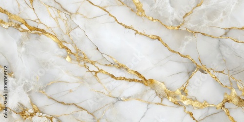 White Marble with Gold Veins - Abstract Background, marble texture, gold veins, luxury, marble background
