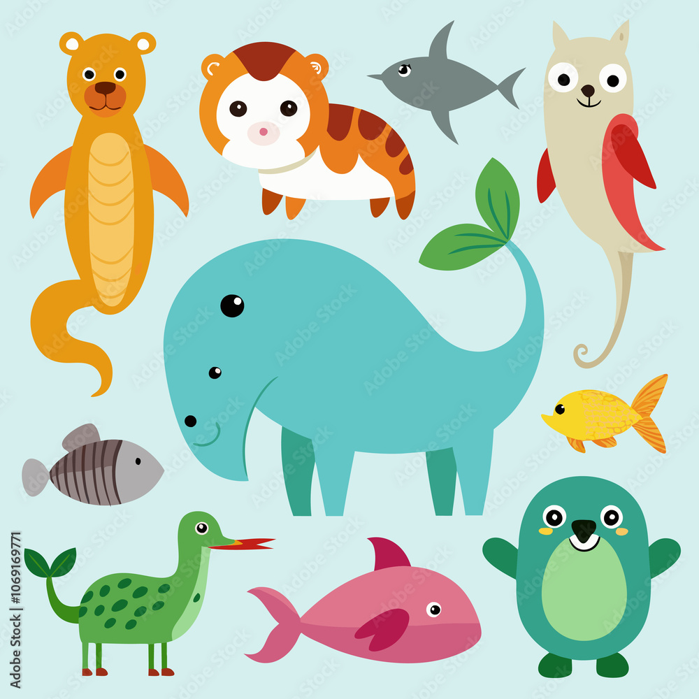 bird cartoon animal lion bird cartoon animal lion