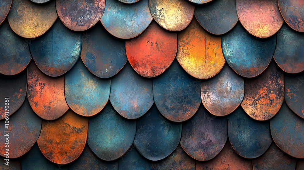 custom made wallpaper toronto digitalRustic multicolored metal scale texture background with patina