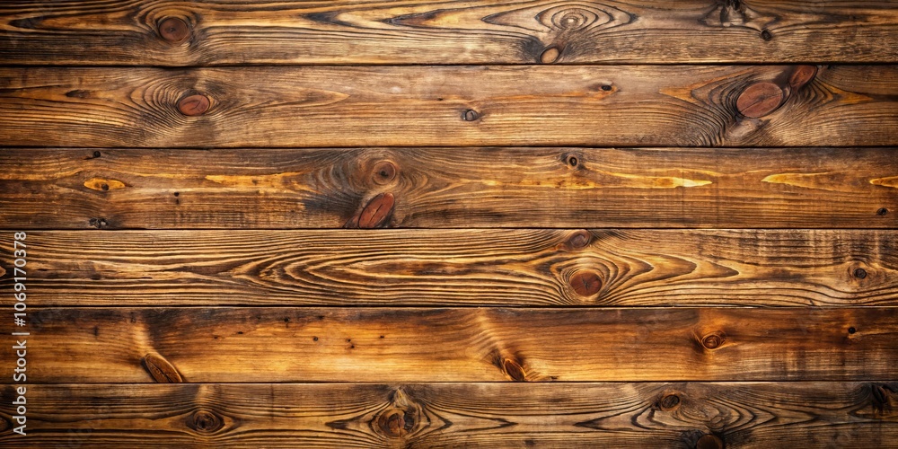 Rustic Brown Wooden Planks with Knots and Grain, Horizontal, Close-up, Background, texture, wood, rustic Rustic Brown Wooden Planks with Knots and Grain, Horizontal, Close-up, Background, texture, wood, rustic