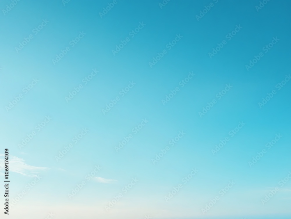 A Clear Blue Sky with a Small White Cloud A Clear Blue Sky with a Small White Cloud