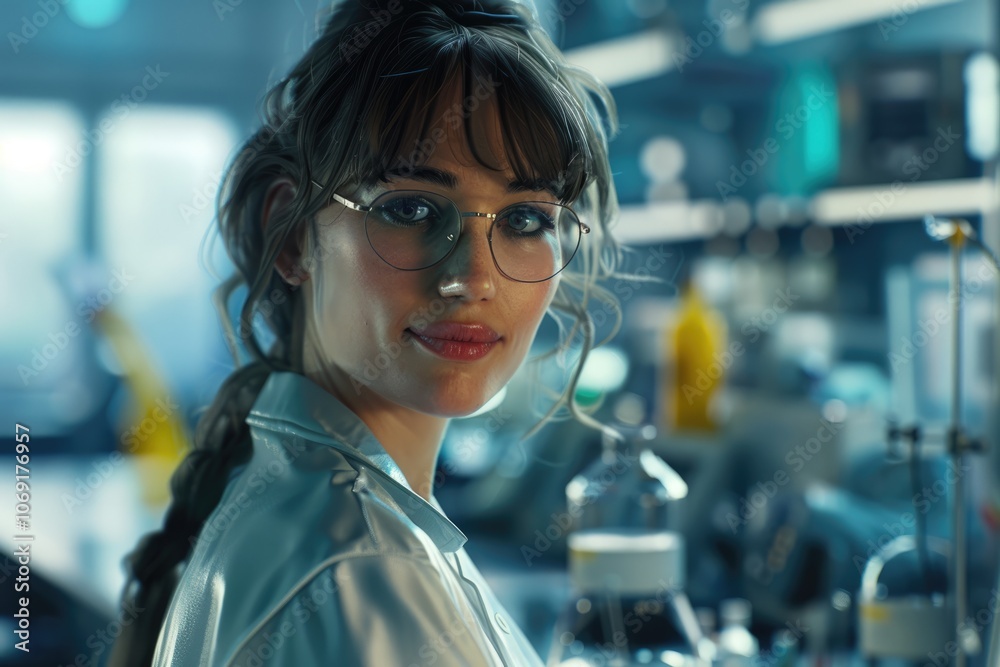 Smile technician engineer women in factory Smile technician engineer women in factory