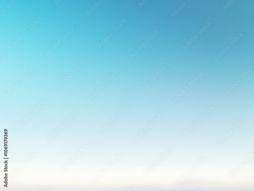 A Clear, Blue Sky With Gradual White Gradient Near the Horizon A Clear, Blue Sky With Gradual White Gradient Near the Horizon