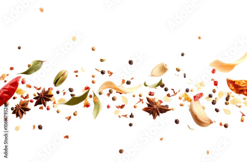 Fototapeta Naklejka Na Ścianę i Meble -  PNG Spices food white background celebration.