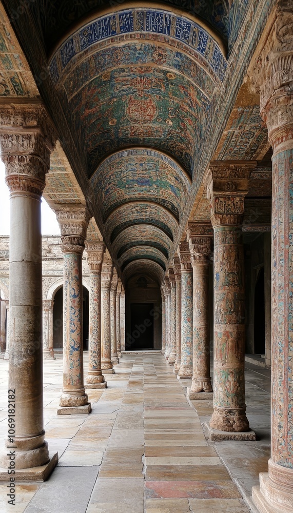 Ancient Elegance Architectural Splendor of Islamic Art and Design in Historic Mosque Ancient Elegance Architectural Splendor of Islamic Art and Design in Historic Mosque