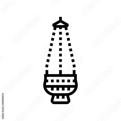censer byzantine line icon vector. censer byzantine sign. isolated contour symbol black illustration