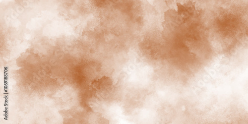 Light beige and soft peach abstract texture with delicate shading, with soft brown and cream tones. Colorful Ink Stains on White Background, Autumn abstract background in watercolor with light brown .