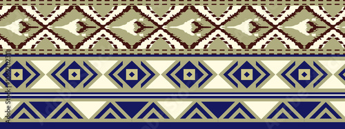Obraz na płótnie seamless beautiful wallpaper cards border design floral leaf vintage ornament Victorian geometric ethnic print paisley w salonie