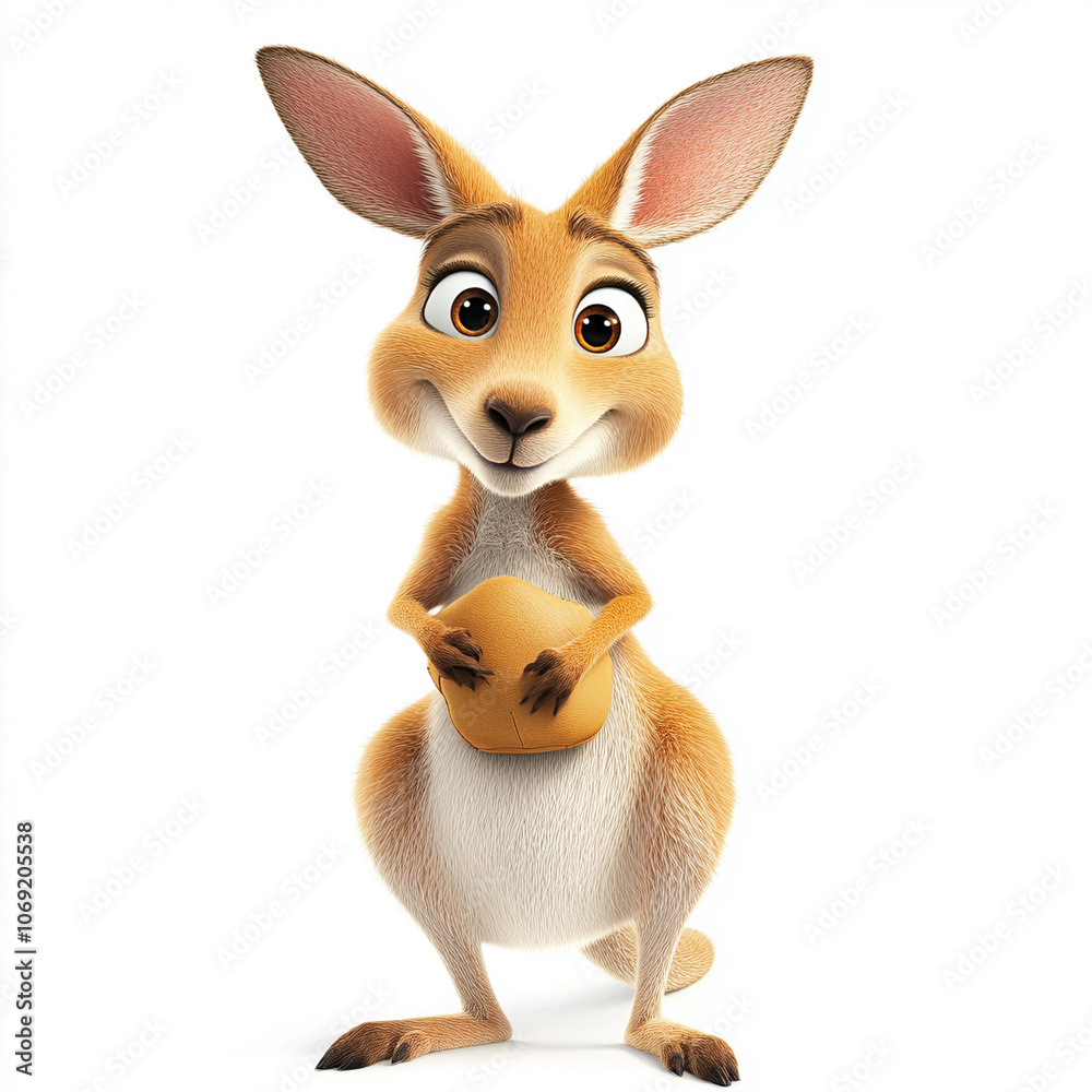 3d rendered illustration of a kangaroo 3d rendered illustration of a kangaroo
